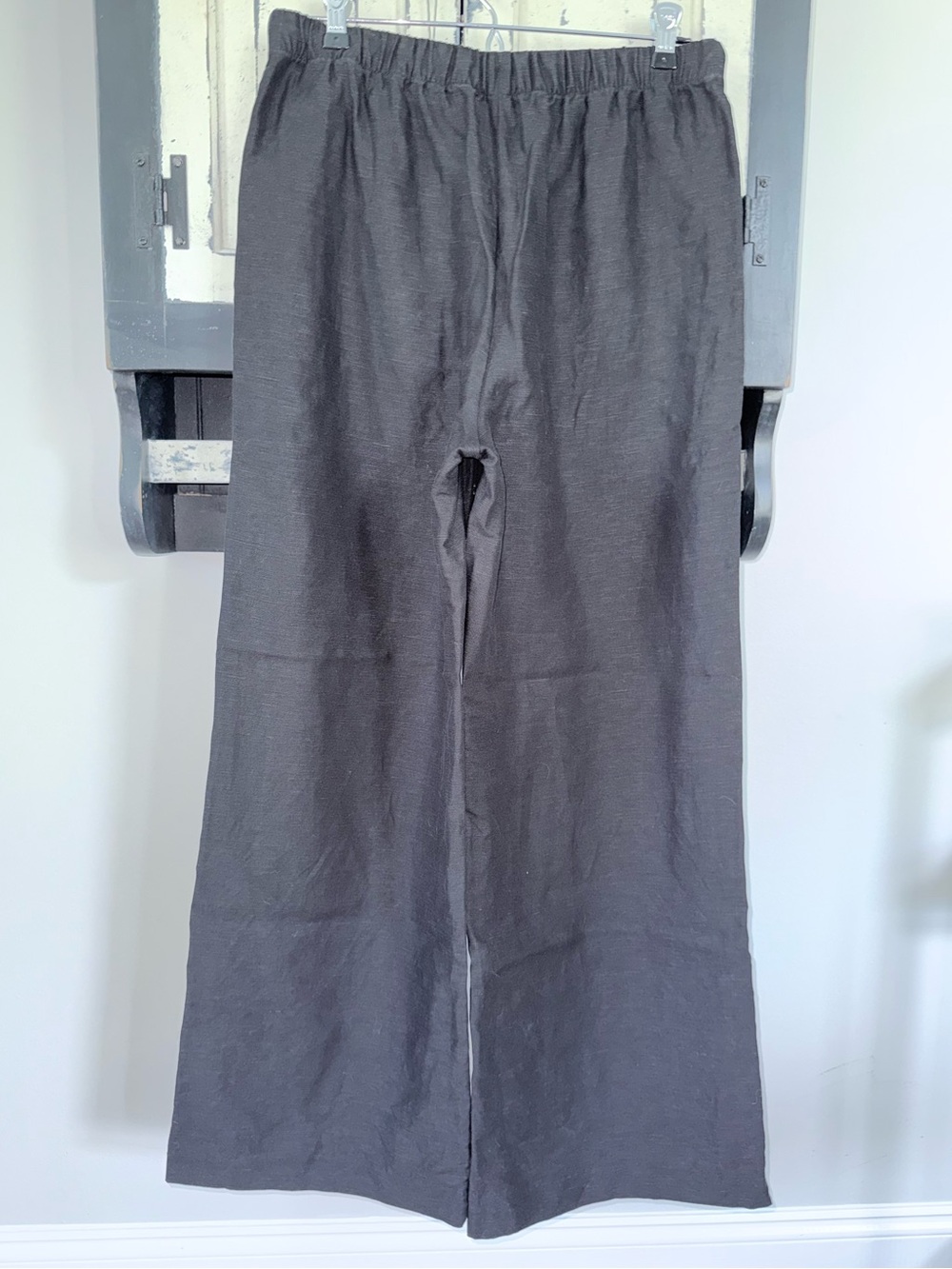 Aritzia Wilfred Cruise Linen Lodge Pant Drawstring Black Medium New - Picture 3 of 7